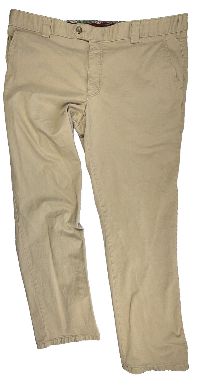 Meyer Hosen Premium German Chinos Trousers Roma sz 60 US 44 Tan Preppy Luxury